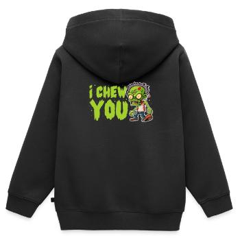Zombie Zombie-Jäger Zombieapokalypse Geschenk - Kinder Premium Organic Zip Hoodie - Schwarz - Hinten - AI Model Kid Male (0cm)