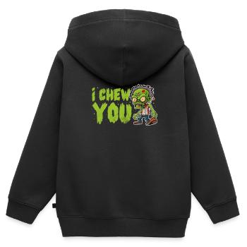 Zombie - Kinder Premium Organic Zip Hoodie - Schwarz - Hinten - AI Model Kid Male (0cm)