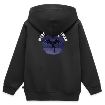 Cryptozoologist Creatures Mystery Myths - Kids Premium Organic Zip-up Hoodie - black - Back - AI Model Kid Male (0cm)