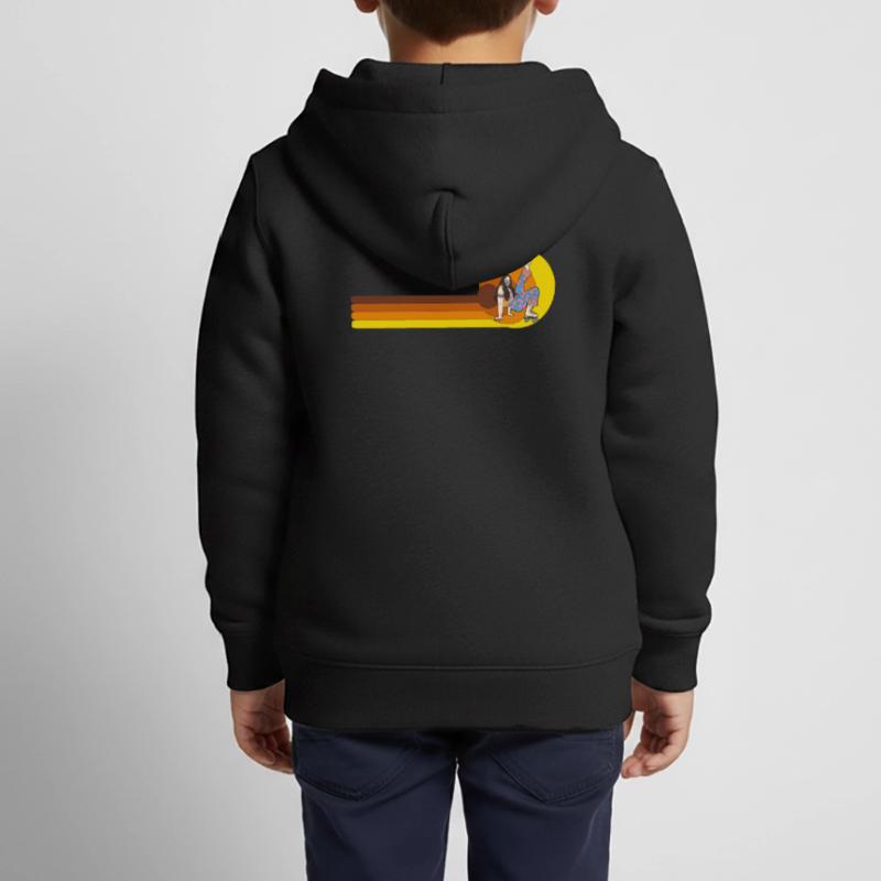 Rollers Rollers Rollers Rollers Sweat Premium à capuche zippé enfant bio