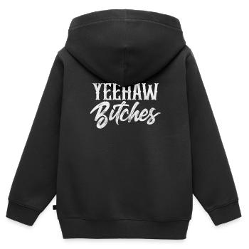 Pays - Sweat Premium à capuche zippé enfant bio - noir - Dos - AI Model Kid Male (0cm)