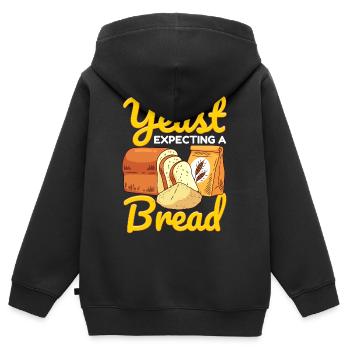 Machine à pain pour la cuisson du pain - Sweat Premium à capuche zippé enfant bio - noir - Dos - AI Model Kid Male (0cm)