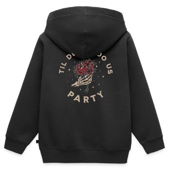 Enterrement de vie de garçon et de garçon - Sweat Premium à capuche zippé enfant bio - noir - Dos - AI Model Kid Male (0cm)