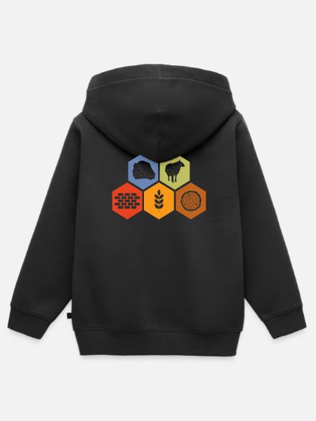 Board Game Board Games Game Night Games Gift - Kids Premium Organic Zip-up Hoodie - black