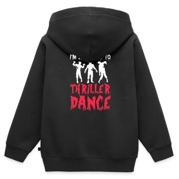 Zombie Zombie-Jäger Zombieapokalypse Geschenk - Kinder Premium Organic Zip Hoodie - Schwarz - Hinten - AI Model Kid Male (0cm)