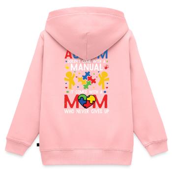 Autismus Awareness Day Autist Geschenk - Kinder Premium Organic Zip Hoodie - Rosa - Hinten - AI Model Kid Female (0cm)