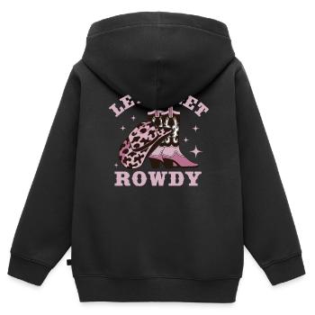 Junggesellin Jungesellinnenabschied Braut - Kinder Premium Organic Zip Hoodie - Schwarz - Hinten - AI Model Kid Male (0cm)