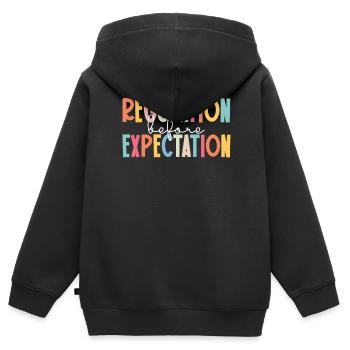 Autismus Awareness Day Autist Geschenk - Kinder Premium Organic Zip Hoodie - Schwarz - Hinten - AI Model Kid Male (0cm)