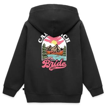 Junggesellin Jungesellinnenabschied Braut - Kinder Premium Organic Zip Hoodie - Schwarz - Hinten - AI Model Kid Male (0cm)