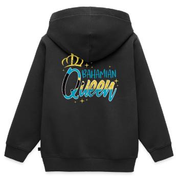 Bahamas - Kinder Premium Organic Zip Hoodie - Schwarz - Hinten - AI Model Kid Male (0cm)