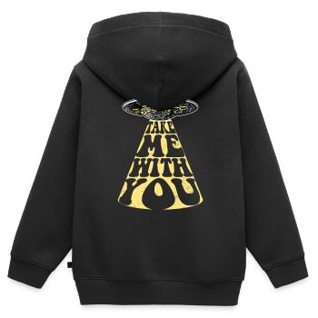 Alien - Kids Premium Organic Zip-up Hoodie - black - Back - AI Model Kid Male (0cm)