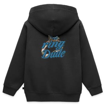 Ring Dude Ringträger Hochzeit Trauung Ehering - Kinder Premium Organic Zip Hoodie - Schwarz - Hinten - AI Model Kid Male (0cm)
