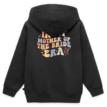 Junggesellin - Kinder Premium Organic Zip Hoodie - Schwarz - Hinten - AI Model Kid Male (0cm)