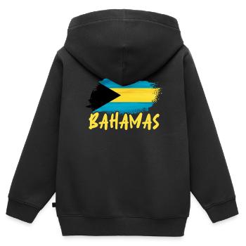 Bahamas Karibik Insel Atlantik Sommer Geschenk - Kinder Premium Organic Zip Hoodie - Schwarz - Hinten - AI Model Kid Male (0cm)