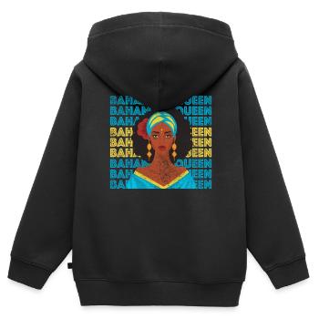 Bahamas - Kinder Premium Organic Zip Hoodie - Schwarz - Hinten - AI Model Kid Male (0cm)