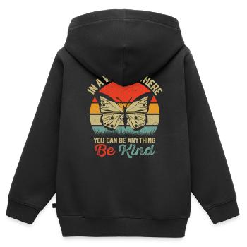 Autismus Awareness Day Autist Geschenk - Kinder Premium Organic Zip Hoodie - Schwarz - Hinten - AI Model Kid Male (0cm)