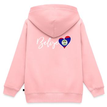 Belize Latino Belizer Belizerin Maya Geschenk - Kinder Premium Organic Zip Hoodie - Rosa - Hinten - AI Model Kid Female (0cm)