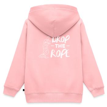 Wakeboard - Sweat Premium à capuche zippé enfant bio - rose - Dos - AI Model Kid Female (0cm)