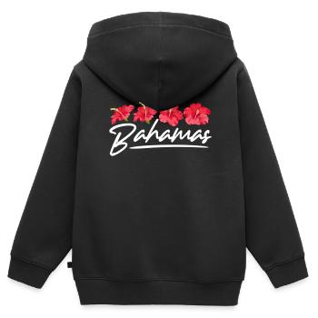 Bahamas Caribbean Island Atlantic Summer Gift - Kids Premium Organic Zip-up Hoodie - black - Back - AI Model Kid Male (0cm)