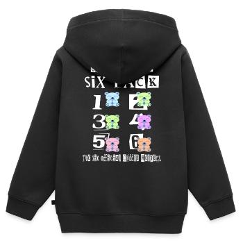 Teddy Cuddle Six Pack - Kids Premium Organic Zip-up Hoodie - black - Back - AI Model Kid Male (0cm)