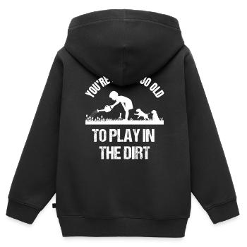 Gardening Gardener Gardener Gardener Dogs Funny - Kids Premium Organic Zip-up Hoodie - black - Back - AI Model Kid Male (0cm)