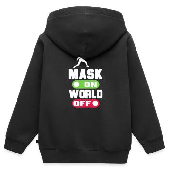 Fencing Sword Sabre Epee Fencing Gift - Kids Premium Organic Zip-up Hoodie - black - Back - AI Model Kid Male (0cm)