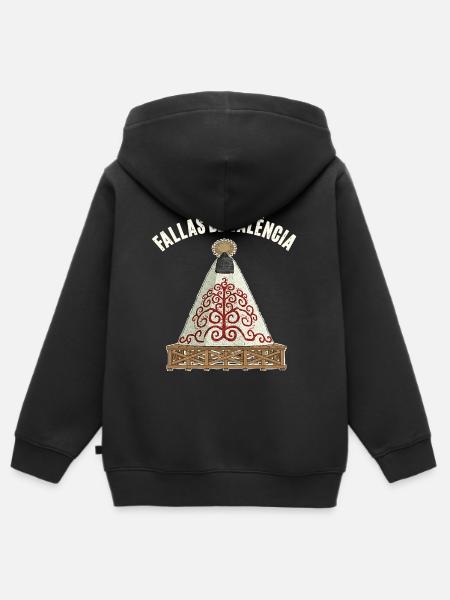 Fallas De Valencia Blumen - Kinder Premium Organic Zip Hoodie - Schwarz