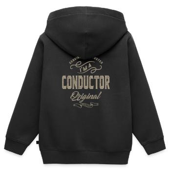 Je suis chef d'orchestre - Sweat Premium à capuche zippé enfant bio - noir - Dos - AI Model Kid Male (0cm)