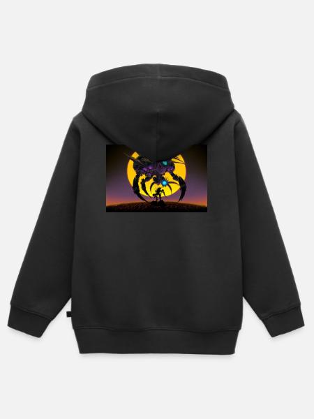 Penta-Hypermetamorphose eines Außerirdischen - Kinder Premium Organic Zip Hoodie - Schwarz