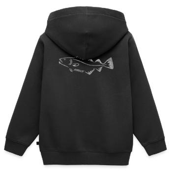 Dorsch Fisch - Kinder Premium Organic Zip Hoodie - Schwarz - Hinten - AI Model Kid Male (0cm)