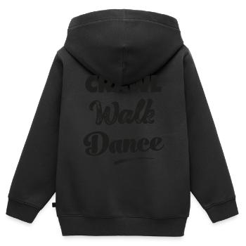 Krabbeln gehen tanzen Nachwuchs Tänzer Tänzerin - Kinder Premium Organic Zip Hoodie - Schwarz - Hinten - AI Model Kid Male (0cm)