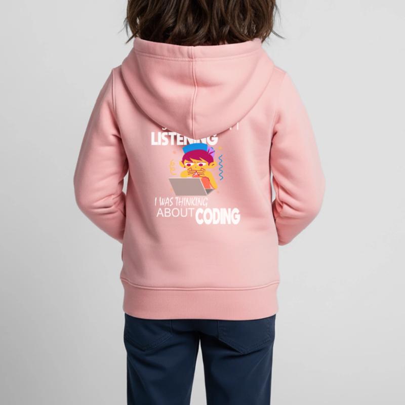 Coding Coder Programmer Kids Premium Organic Zip-up Hoodie