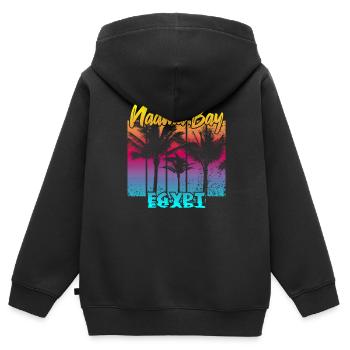 Naama Bay Egypt - Kids Premium Organic Zip-up Hoodie - black - Back - AI Model Kid Male (0cm)