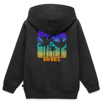Naama Bay Egypt - Kids Premium Organic Zip-up Hoodie - black - Back - AI Model Kid Male (0cm)