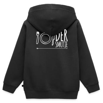 Der Smutje - Kinder Premium Organic Zip Hoodie - Schwarz - Hinten - AI Model Kid Male (0cm)