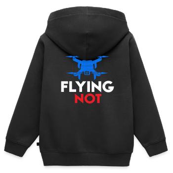 Fliegen Nicht Kamera Spionage Versteckter Rekorder - Kinder Premium Organic Zip Hoodie - Schwarz - Hinten - AI Model Kid Male (0cm)