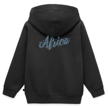 Afrika Kontinent Land Karte Erde - Kinder Premium Organic Zip Hoodie - Schwarz - Hinten - AI Model Kid Male (0cm)