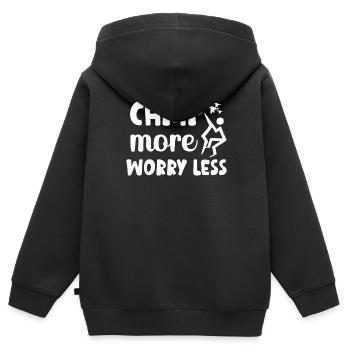 Urlaub Naturliebhaber Camping lustiger Spruch - Kinder Premium Organic Zip Hoodie - Schwarz - Hinten - AI Model Kid Male (0cm)