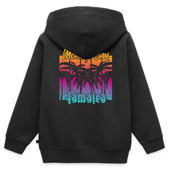 Montego Bay Jamaica - Kinder Premium Organic Zip Hoodie - Schwarz - Hinten - AI Model Kid Male (0cm)