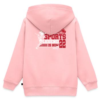 This Sports Legend Is Now 22, Lacrosse Game - Kids Premium Organic Zip-up Hoodie - rose - Back - AI Model Kid Female (0cm)