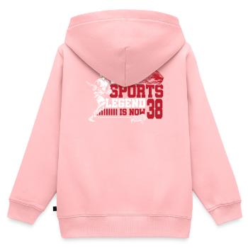 This Sports Legend Is Now 38, Lacrosse Game - Kids Premium Organic Zip-up Hoodie - rose - Back - AI Model Kid Female (0cm)