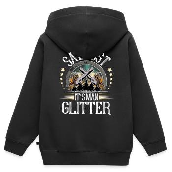 Holzfäller - Kinder Premium Organic Zip Hoodie - Schwarz - Hinten - AI Model Kid Male (0cm)