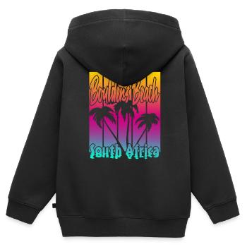 Boulders Beach - Kinder Premium Organic Zip Hoodie - Schwarz - Hinten - AI Model Kid Male (0cm)