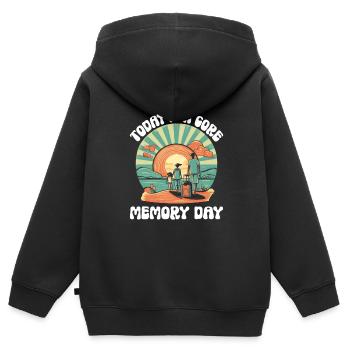 Today Is A Core Memory Day Families Groups - Kids Premium Organic Zip-up Hoodie - black - Back - AI Model Kid Male (0cm)