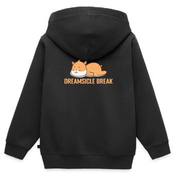 Pyjama Dreamsicle Break Pyjamas - Sweat Premium à capuche zippé enfant bio - noir - Dos - AI Model Kid Male (0cm)