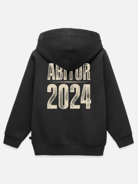 Abitur 2024 - Kinder Premium Organic Zip Hoodie - Schwarz