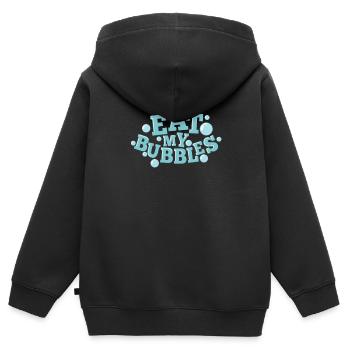 Eat my Bubbles Schwimmen Sport - Kinder Premium Organic Zip Hoodie - Schwarz - Hinten - AI Model Kid Male (0cm)