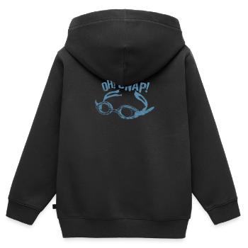 Oh! Snap! Traucherbrille Schwimmen Sport - Kinder Premium Organic Zip Hoodie - Schwarz - Hinten - AI Model Kid Male (0cm)