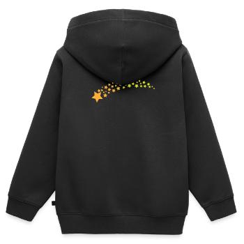 Night sky with lots of stars - Kids Premium Organic Zip-up Hoodie - black - Back - AI Model Kid Male (0cm)