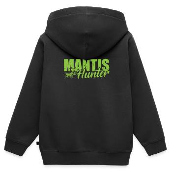 Mantis Hunter - Kinder Premium Organic Zip Hoodie - Schwarz - Hinten - AI Model Kid Male (0cm)